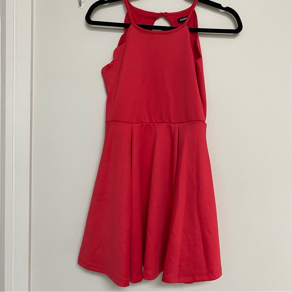 Zunie Girls' Sleeveless Crew Neck Mini Dress Size 12